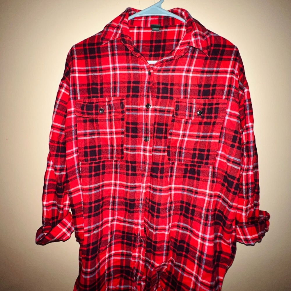 WILD FABLE Oversized Plaid Button Up